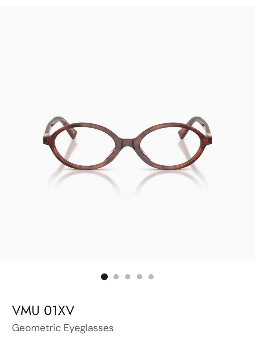 Miu Miu VMU 01XV Geometric Eyeglasses - brand new! - Picture 2 of 7